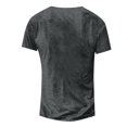 thumbnail image 4 of Men'S Short Sleeve T-Shirt Vintage Trend Graphic And Embroidered T-Shirt Drawstring Tie Classic Basic All-Match Tops, 4 of 4