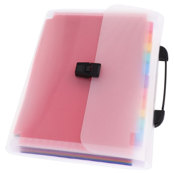 DEEPCRAFF Important Document Organizer File Organizer Black PVC 1Pcs