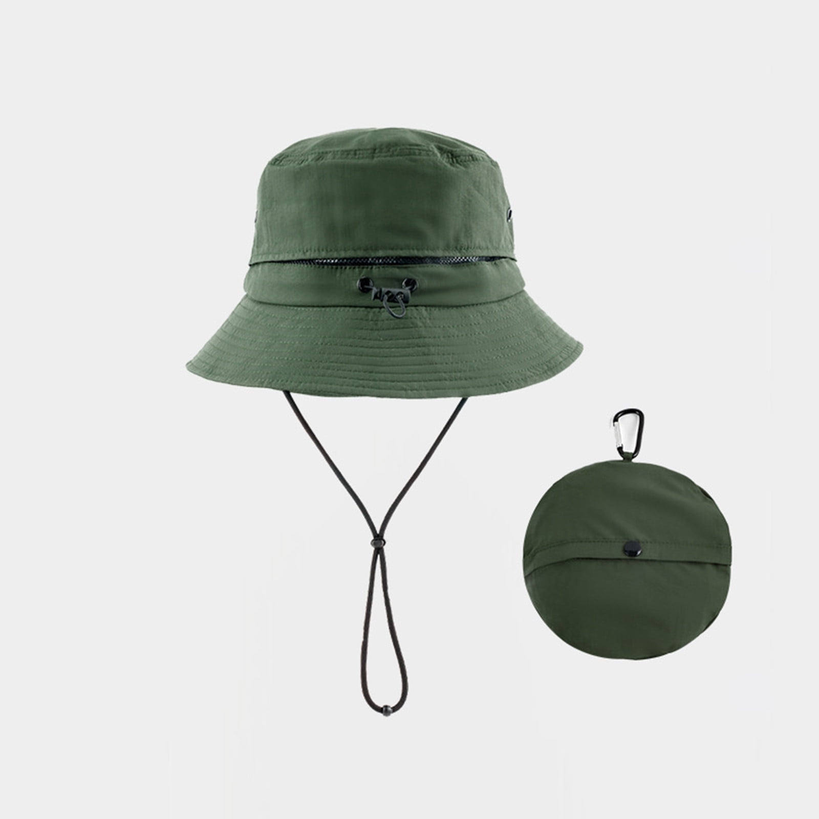 ZACPNCV Men Women UPF 50+ Sun Hat Wide Brim Foldable Bucket Hat