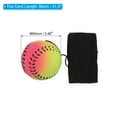 thumbnail image 2 of Uxcell 2.5 Inch Sports Wrist Ball, 16Pcs Baseball Rubber Rebound Wristband Wrist Return Ball Sport on A String for Exercise Play, Mixed Colors, 2 of 5
