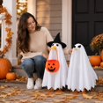 thumbnail image 5 of Halloween Porch Decor, Halloween Porch Goose Outfit, Porch Goose Ghost, 23 Inch Porch Goose Outfits, Comes with Witch Hat and Jack-O'-Lantern Trick Or Treat Basket to Fit Standard, 5 of 5
