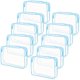 thumbnail image 1 of Bolsas cosméticas Tbestmax, transparentes, impermeables, artículos de tocador de viaje, 10 unidades, 1 of 7
