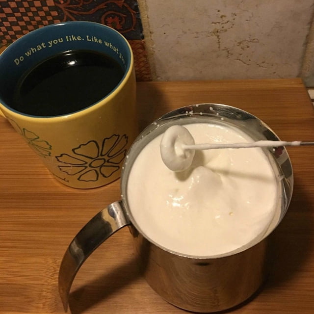 COMPUKAS Electric Milk Frother 1Set With Three Layer Spring Design For Espresso Mixer Low Noise Motor Usb Powered