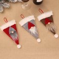 thumbnail image 3 of Flmtop Christmas Hat Faux Fur Cutlery Storage Bag Knife Fork Pouch Dinner Table Decor, 3 of 10