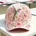 thumbnail image 2 of Basysin Vintage Print Baseball Cap Adjustable Hat Casual Outdoor Travel Sun Hat Fashion Aesthetic Flower Pattern Trucker Hat for Men & Women, 2 of 5