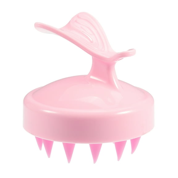 Unique Bargains Scalp Massager Hair Care Scalp Scrubber Women's Scalp Brush Shower Hair Massager for Deep Clean Pink