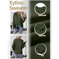 thumbnail image 5 of Eytino Women Sweaters Pullover Sweaters for Women Trendy Crewneck Long Sleeve Cable Knit Sweater Casual Fall Sweater Tops Green L, 5 of 11