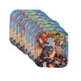 thumbnail image 2 of Avengers Birthday Party Supplies Bundle Pack includes 16 Paper Plates, 16 Paper Napkins, 1 Plastic Table Cover, 12 Piece Swirl Hanging Decorations, 12 Tattoos, 2 of 5