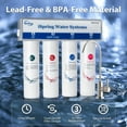 thumbnail image 6 of iSpring 4-Stage Under Sink Ultra-Filtration, 0.01 Micron, Removes 99.99% Contaminants,  Quick Filter Change with Brushed Nickel Faucet, White, Model: CU-A4, 6 of 8