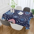 thumbnail image 2 of Yayeee Tablecloths 60" x 120" Rectangle Wrinkle Resistant Party Table Cover, Blue Fireworks Pattern, 2 of 8