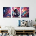 thumbnail image 4 of Outer Space Wall Art - Astronaut Spaceman Planets Canvas Prints Posters, Artwork for Space Room Boys Bedroom Playroom Home Decorations（Only canvas）, 4 of 6