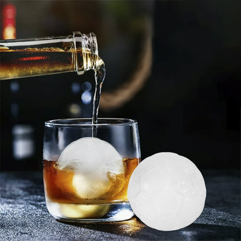 Whiskey Round Ice Ball Mold, 4-hole ice ball maker for Bar ice cube maker  Suitable for Whiskey, Cocktail, fruit Popsicle, iced tea 