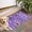 Purple Butterfly Flower-1, variant on Purple Yellow Blue Butterfly Pattern Door Rugs,Washable Non Slip Door Mats Indoor,Decorative Door Mats,Entry Mat Indoor for Entrance,Bedroom,Kitchen,Bathroom,17"x30"