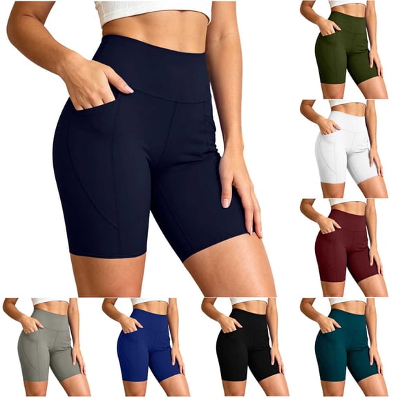 WAGUTH Summer Casual Workout Shorts with Pockets,Black,S