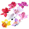 thumbnail image 4 of NUOLUX 8pcs Orchid Flower Hairpins Bridal Wedding Hair Clips Women Floral Hair Clips, 4 of 6