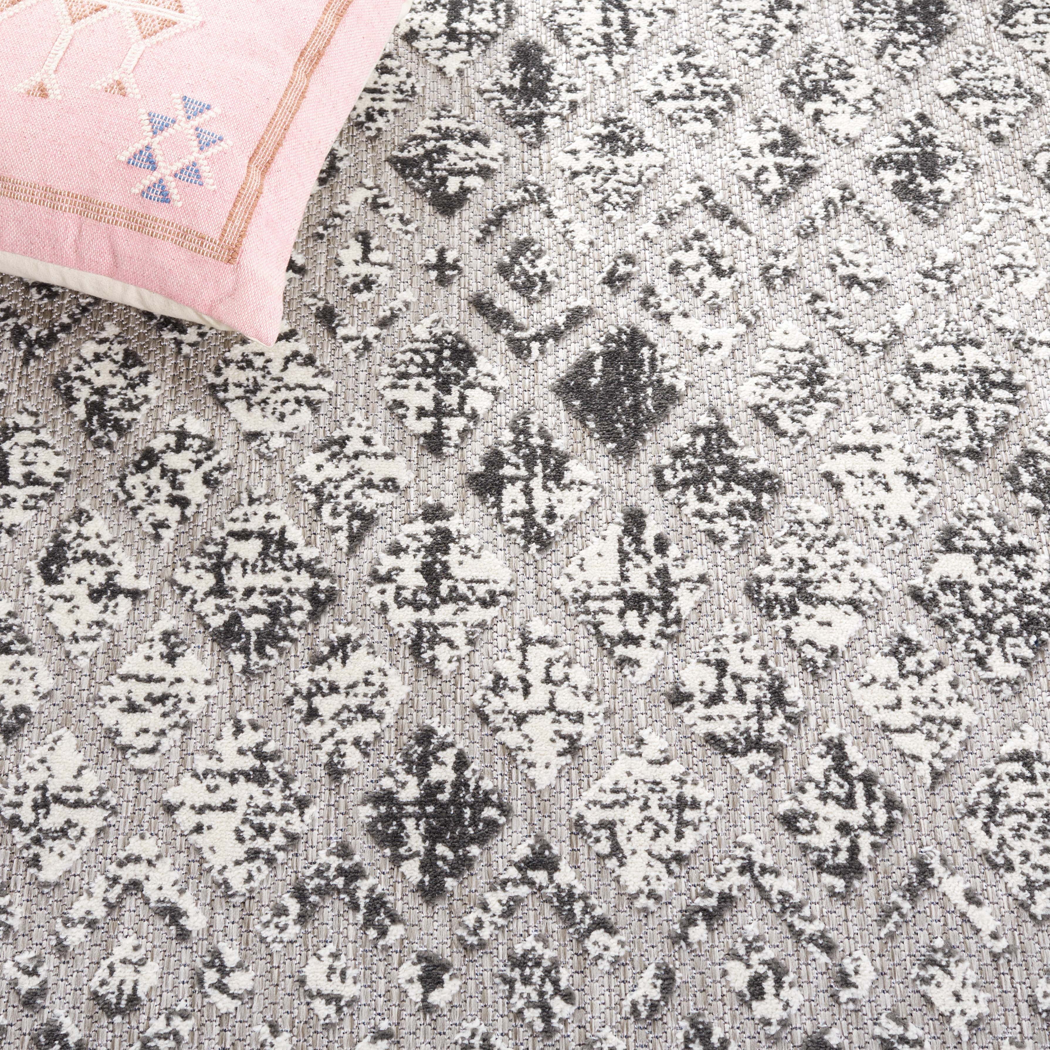 SAFAVIEH Cottage Jytte Geometric Indoor/Outdoor Area Rug, Grey, 5'3" x 7'7"