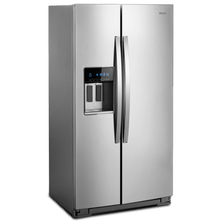 Whirlpool - 20.6 Cu. Ft. Side-by-Side Counter-Depth Refrigerator - Stainless Steel