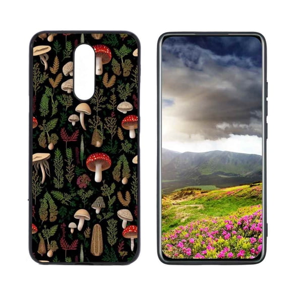 Mushroom-Woodland-12 Phone Case, Degined for LG Solo LTE Case Men Women, Flexible Silicone Shockproof Case for LG Solo LTE