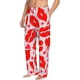 thumbnail image 2 of Balery Lips Kiss print Men's Pajama Pants,Ultra Lightweight Pjs,Lounge Pant-Large, 2 of 9