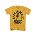 thumbnail image 1 of ACDC Heavy Metal Rock Band Back In Black 1980 US Tour Ginger Adult T-Shirt Tee, 1 of 1