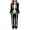 Black, variant on FchengtaiS Halloween Pajama Sets Women Skeleton Printed Costume 2 Piece Matching Set