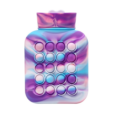 

500ML Portable Hot Water Bottle Finger Comfortable Bubble Silicone Decompression Toy
