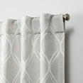 thumbnail image 2 of Nicole Miller Circuit Room Darkening Blackout Hidden Tab/Rod Pocket Top Curtain Panel Pair, 52"x96", Dove Grey, 2 of 10