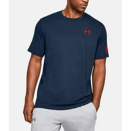 - Under Armour 1333350409MD Freedom Flag Mens MD Academy Blue S/S Tactical T-Shirt