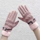 thumbnail image 1 of Guantes de esquí de invierno para mujer, guantes de tela gruesos a prueba de viento con lazo a la moda, guantes para montar con pantalla táctil, 1 of 4