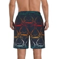 thumbnail image 3 of Kdxio Cartoon Sharks Pattern Mens Casual Shorts - Drawstring Summer Beach Sports Shorts for Men, 3 of 9