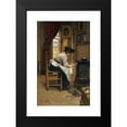 thumbnail image 2 of Manuel Cusi y Ferret 17x24 Black Modern Framed Museum Art Print Titled - Beside the Fire (1896), 2 of 5