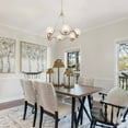 thumbnail image 4 of LNC Modern 6-Light Gold Chandelier, LED Kitchen Island Light with Frosted Glass, 4 of 9