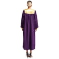 thumbnail image 2 of TiaoBug Robe de Choeur pour Femmes et Hommes, Unisexe, Manches Longues, Color Block, Halloween, Cosplay, Violet G, 2 of 7