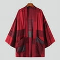 thumbnail image 3 of INCERUN Men's Fashion Loose Printed Japanese Style Outwear Kimono Cotton Cardigan, 3 of 9