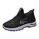 thumbnail image 1 of Zapatillas de running para hombre, deportivas, de senderismo, con punta redonda, con cordones, planas, antideslizantes, cómodas, de color liso, para tenis, 1 of 8