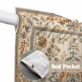 thumbnail image 4 of Swag Valance Curtains for Windows, Boho Orange Light Filtering Kitchen Curtains with Rod Pocket, Southwestern Ethnic Geometric Vintage Window Treatment Valances for Living Room, 36x45 - 2 PCS, 4 of 9