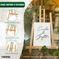 thumbnail image 3 of VISWIN 12" High Tabletop Display Easels - 12PCS, Foldable Wood Art Easels, 3 of 5