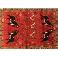 thumbnail image 1 of Ahgly Company Indoor Rectangle Persian Orange Traditional Area Rugs, 7' x 9', 1 of 1