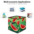 thumbnail image 2 of Watermelon Foldable Storage Basket with Handle, 10.8"x10.5"x10.6", Large Capacity Organizer Bins, Toy Box, Storage Bins, 2 of 6