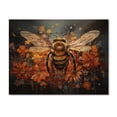 thumbnail image 3 of Designart "Sunflower Bee Animal Vibrant I" Animals Print on Natural Pine Wood, 3 of 5