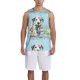 thumbnail image 6 of Rocae A Funny Little Dalmatian Puppy for Men's Basketball Jersey Lightweight and Breathable Athletic Tank Top,Quick-Drying Sports Jersey Large, 6 of 9