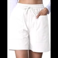 thumbnail image 1 of Pantalones Cortos Casuales Omen con Cordón Ajustable, Cintura Elástica, Cómodos, de Verano, con Bolsillos, Color , Talla XL, 1 of 9