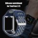 thumbnail image 2 of Correa de pulsera de silicona con estuche para TomTom Series 2 3 (azul + gris), 2 of 6