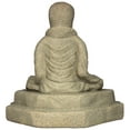 thumbnail image 5 of EMSCO Group Meditating Buddha Statue - Natural Sandstone Finish, 24” Lightweight Resin, 5 of 7