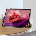 thumbnail image 4 of Adecuado para Lenovo Xiaoxin Pad Pro 12.7 2023 Funda protectora de tres pliegues Funda de cuero con ruedas de tres pliegues P12, 4 of 4