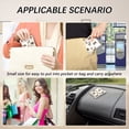 thumbnail image 7 of PU Leather Coin Purse Wallet Compact Water-Resistant Card Cases Money Organizers Bow and Chickens, 7 of 7