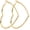 gold-2in, variant on Hoop Earrings, Fashion Jewelry Statement Large Geometric Heart Hoop Earrings for Women Gift