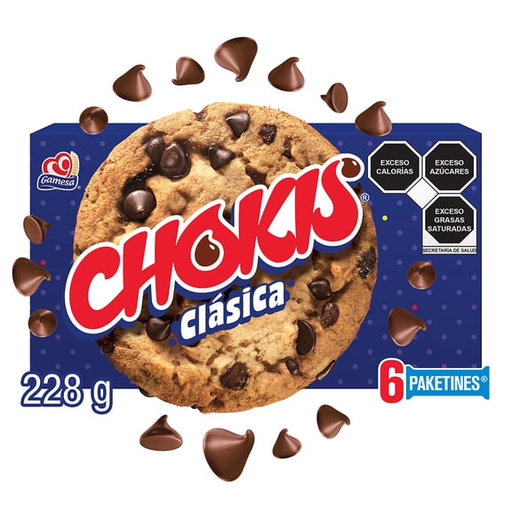 Galletas Chokis con chispas sabor chocolate 228 g