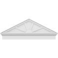 thumbnail image 3 of Ekena Millwork 48"W x 18-7/8"H x 2-3/4"P (Pitch 6/12) Peaked Cap 4 Spoke Architectural Grade PVC Combination Pediment, 3 of 8