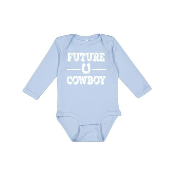 Inktastic Future Cowboy Boys Rodeo Boys Long Sleeve Baby Bodysuit
